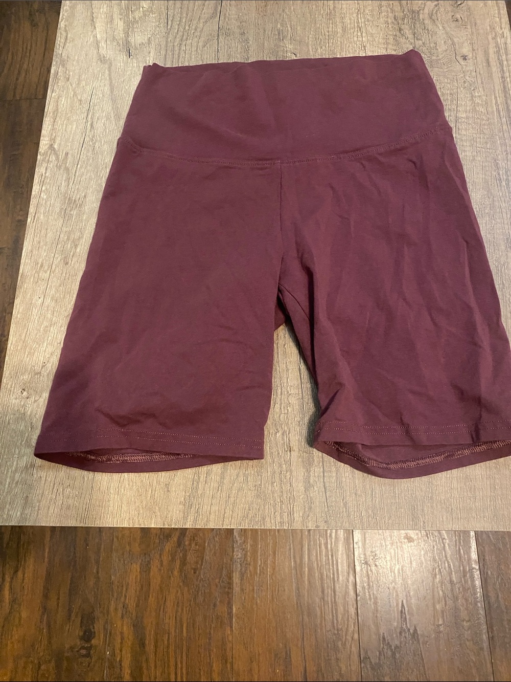 TNA Women's High-Rise Bike Shorts in Wine